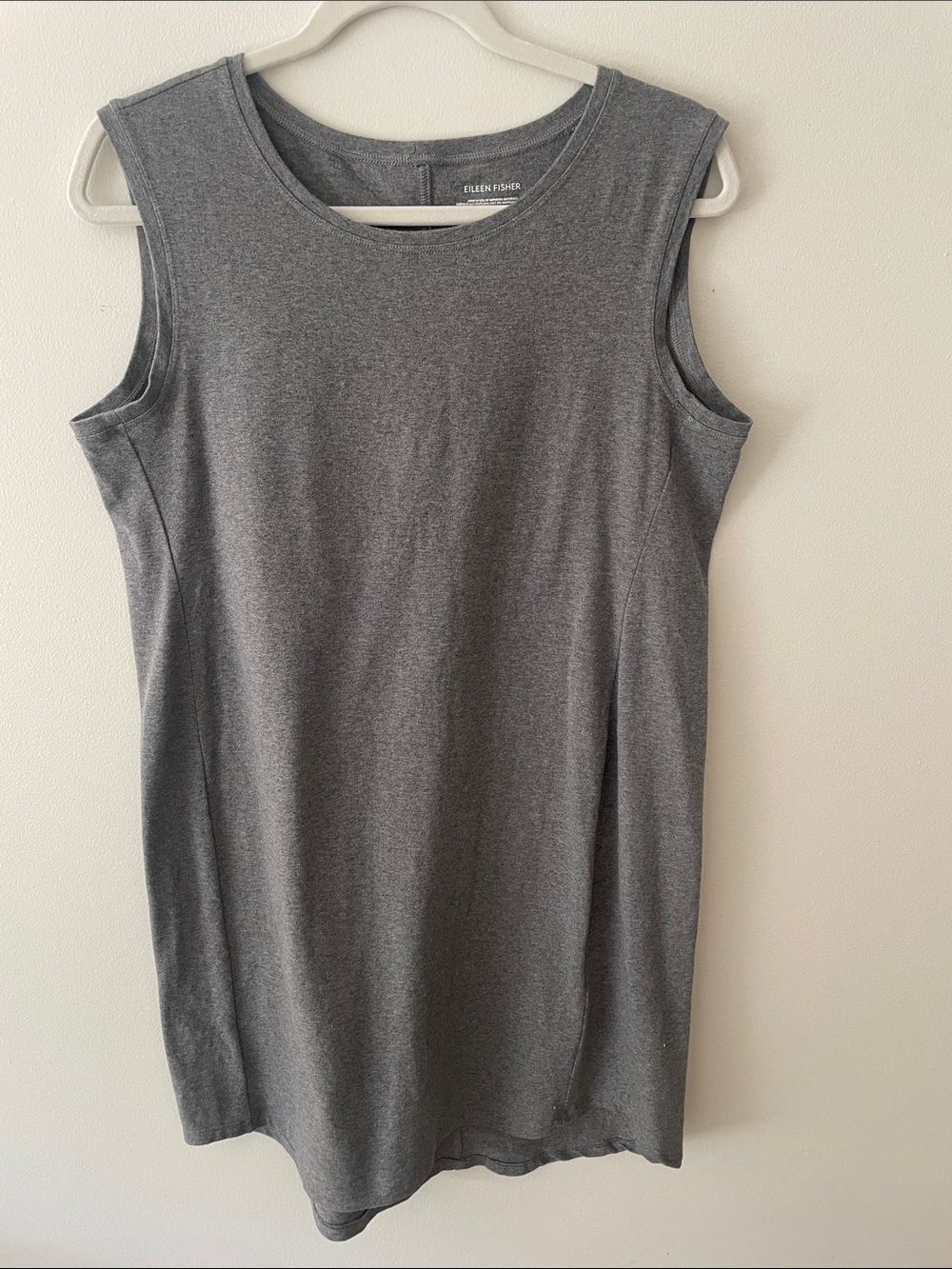 Eileen Fisher Charcoal Gray Sleeveless Dress